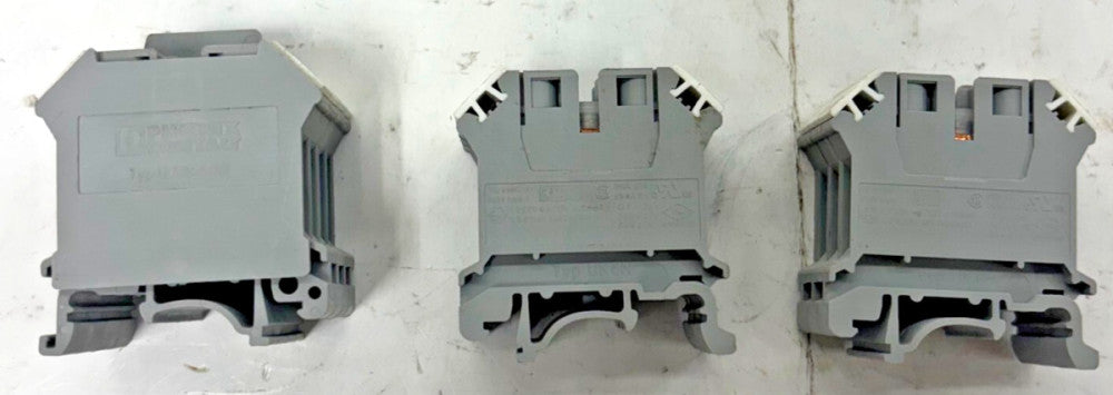 PHOENIX CONTACT TERMINAL BLOCK TYPE UK6N LOT OF 10 41AMP 6MM CROSS SECTION