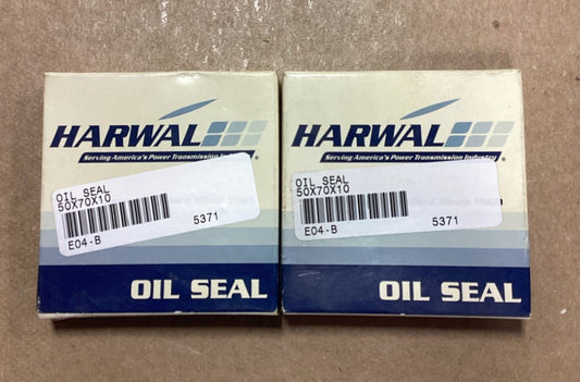( Lot of 2 ) HARWAL 55x70x10 Metric Oil Seal 55mm X 70mm X 10mm F3