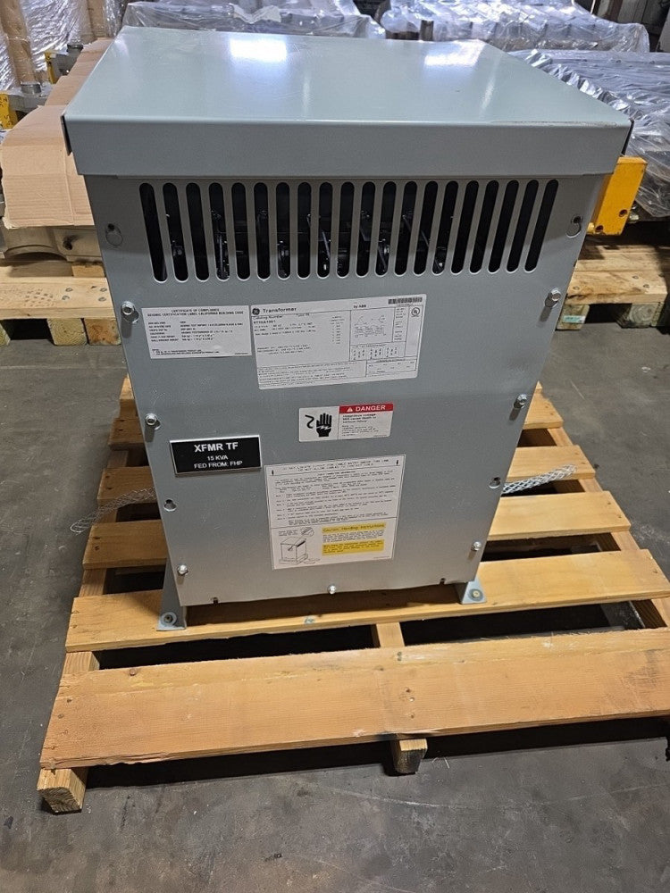 GE 9T10A1001 (NNS) 15KVA Transformer 480X120/208 Volt 3 Phase 