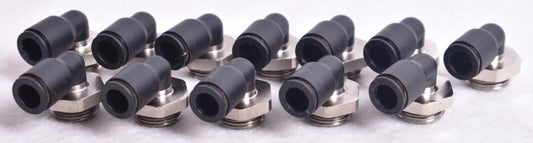 12 Count Legris 8mm Plastic/Metal Combination Male 90 Degree Elbows