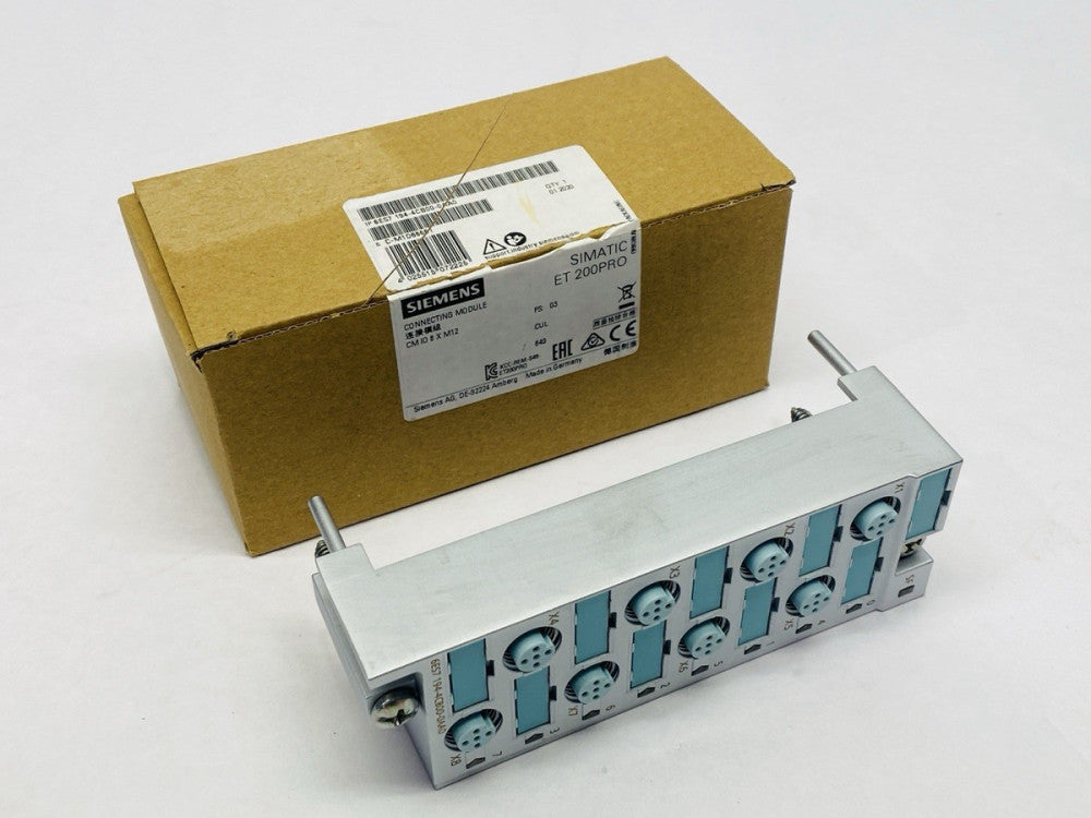 Siemens 6ES7194-4CB00-0AA0 SIMATIC ET 200PRO Connecting Module CM IO 8xM12