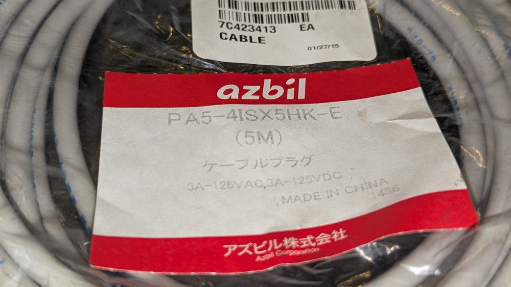 Azbil 5m Sensor Cable PA5-41SX5HK-E  NIB