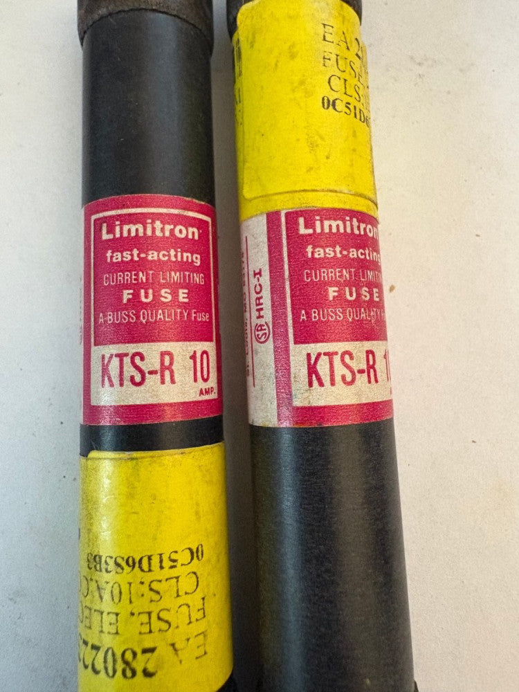 2 - Bussmann Limitron KTS-R 10 Fast-Acting Current Limiting Fuse 600V RK1