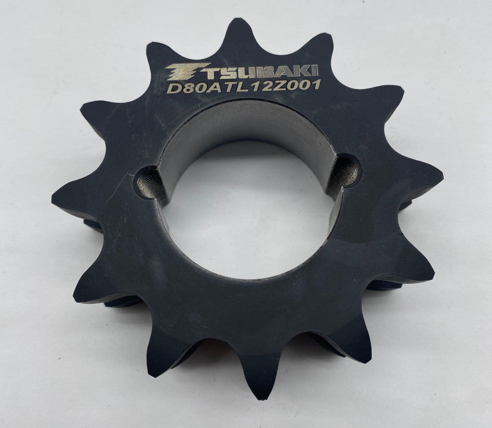 Tsubaki D80ATL12Z001 Double Roller Chain Sprocket, 12-Tooth 