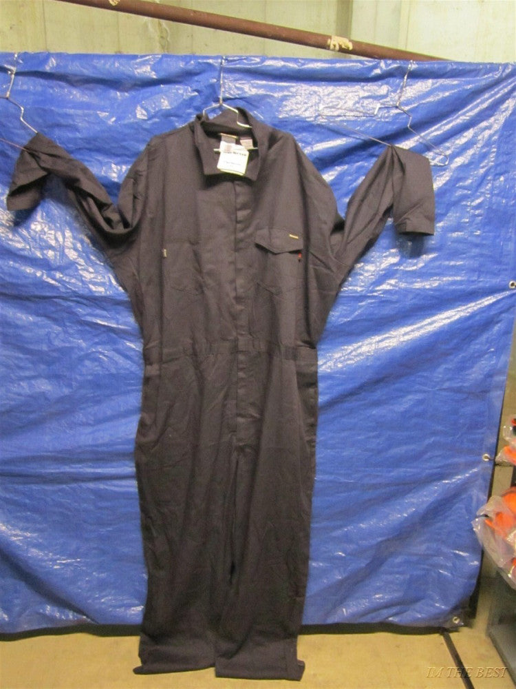 WORKRITE 131UT70NB Flame-Resistant Coverall, Navy, 62 Long Chest Size 59"
