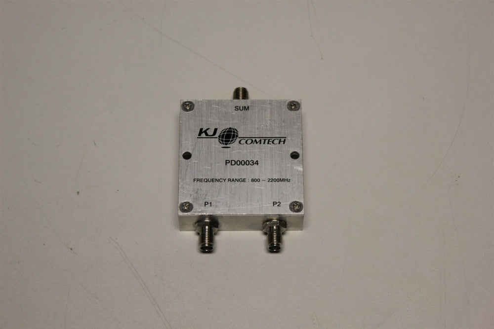 KJ COMTECH 2 WAY POWER DIVIDER PD00034 800-2200MHZ