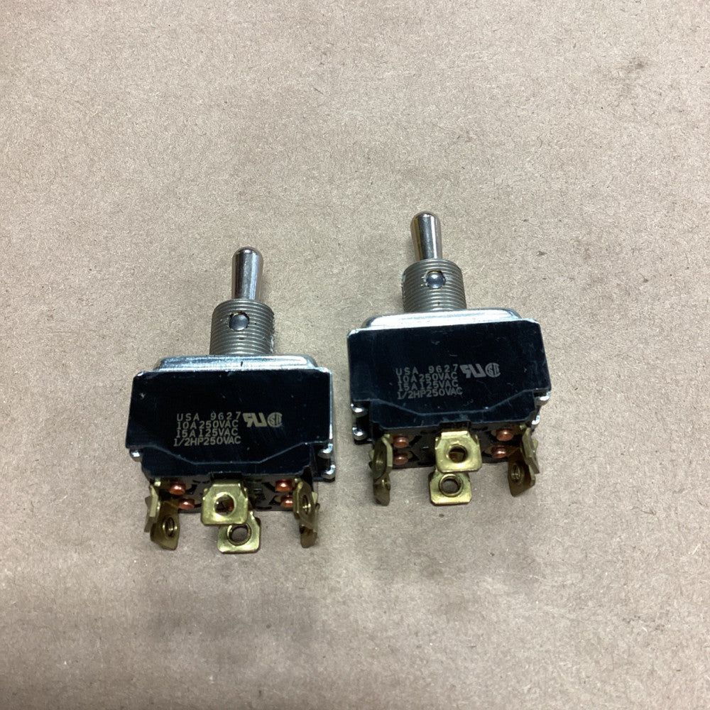 Lot Of 2 USA 9627 Toggle Switch 1/2 HP 250VAC BLACK *FREE SHIPPING*