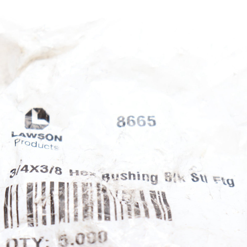 (5-Pk) Lawson Hex Bushing Steel 3/4"-14 x 3/8"-18 8665