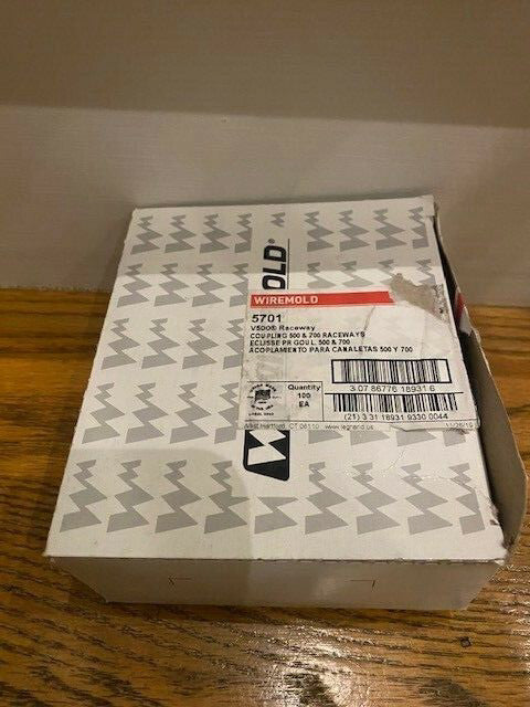 (Box of 100) Wiremold 5701 V500 Raceway (NEW)