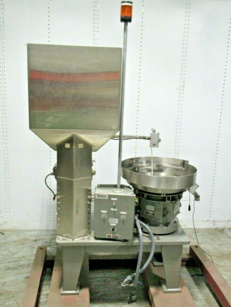 FMC 24" Vibratory Bowl Feeder with 5ft³ Feed Hopper Model: PFM 5