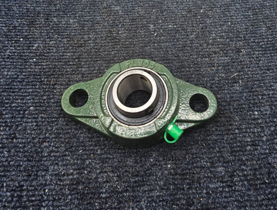 FL205 2-BOLT FLANGE HOUSING WITH UC205-16 BEARING, 5" OAL, 1" BORE, 2.5" W