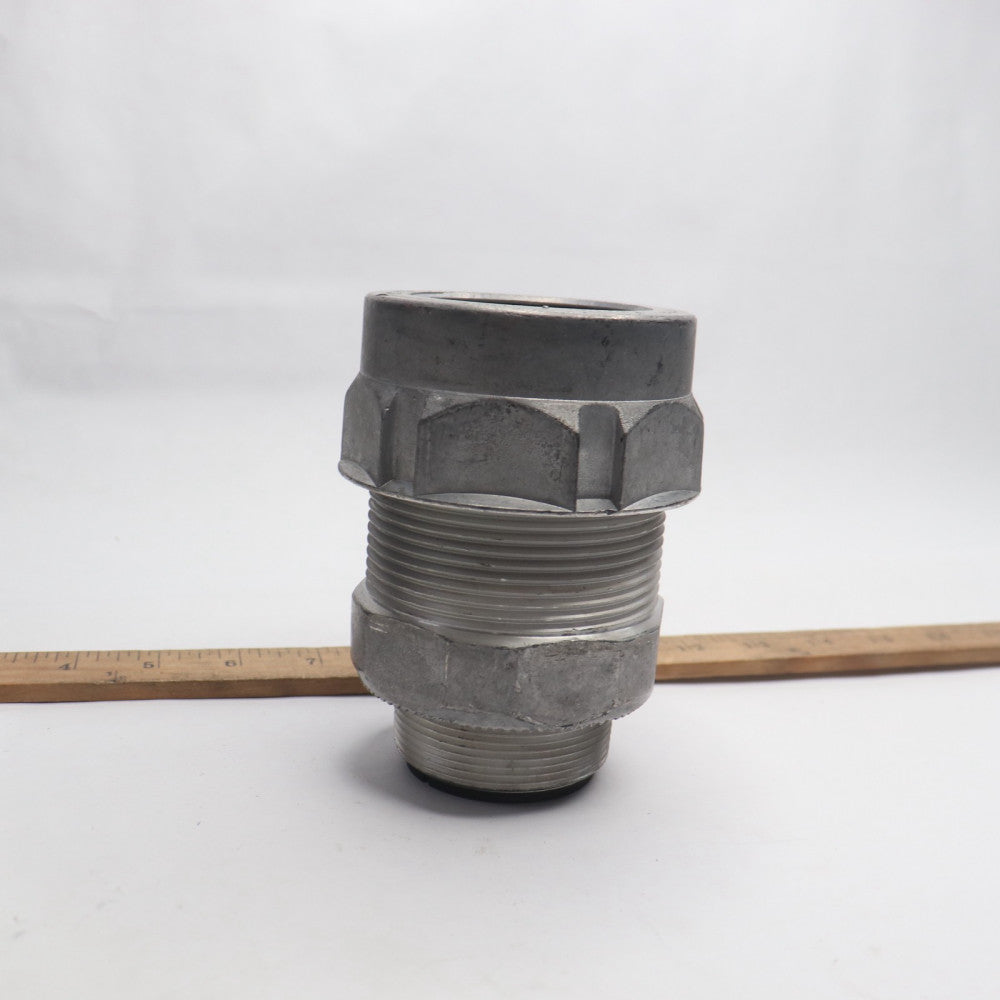 Excell Straight Connector Metallic Aluminum 2" STE200