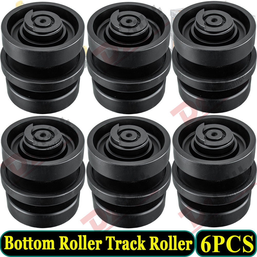 6 Pieces Bottom Roller For Kubota SVL90-2 CTL Compact Track Loader Undercarriage