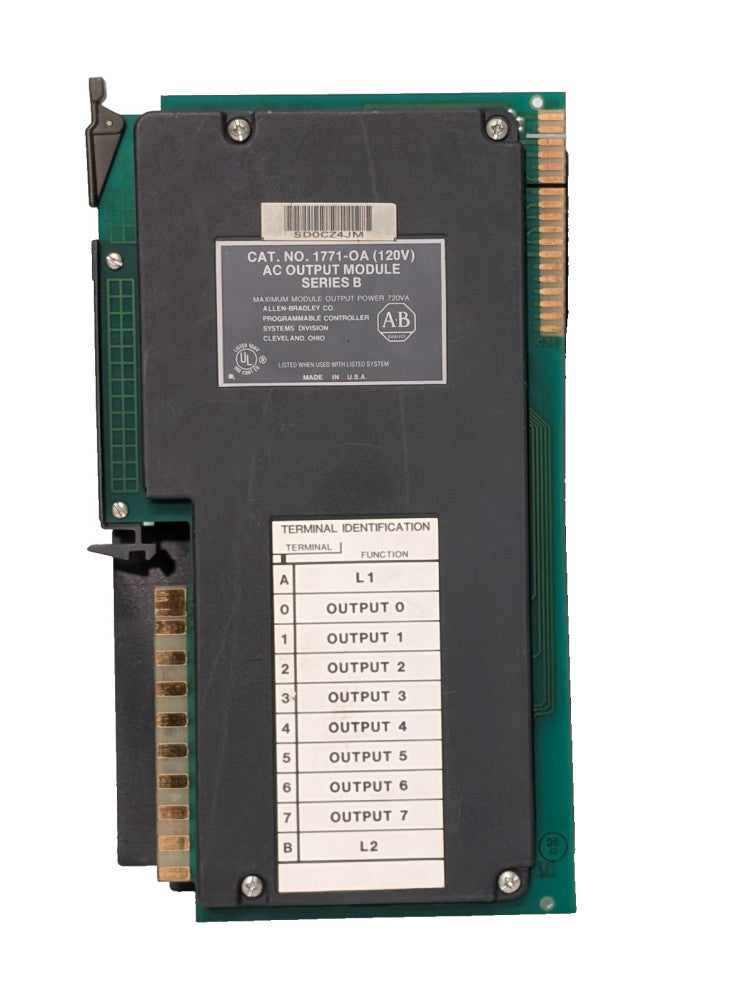 Allen Bradley 1771-OA (120V) AC Output Module, Series B, 720VAC, Made in USA