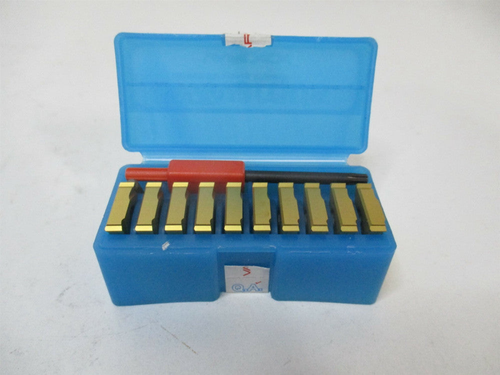 Vargus (50787) 3EL LH Coated Carbide Laydown Threading Insert - Pack of 10 