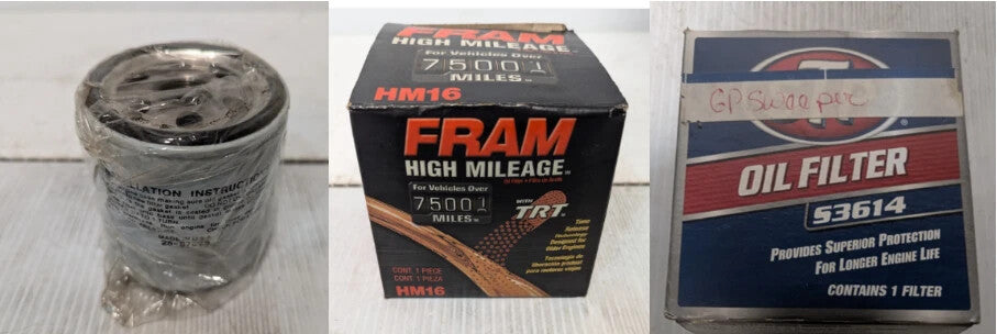 Lot of 3 Oil Filters - Varying Manufacturers