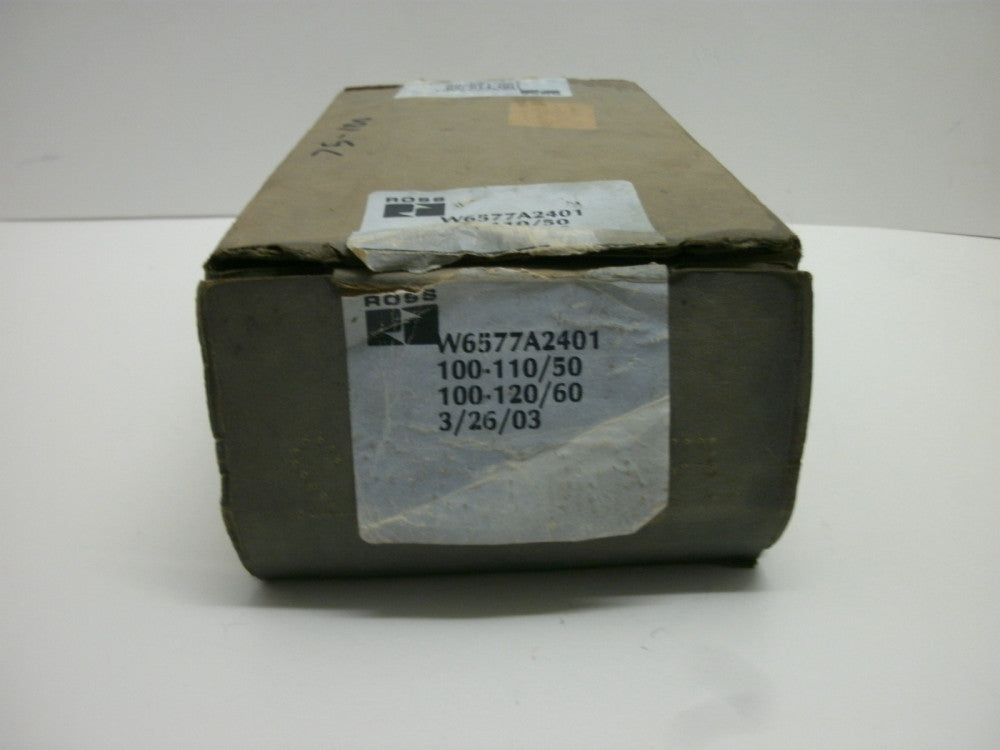 ROSS CONTROLS W6577A2401 DOUBLE SOLENOID PILOT VALVE BAR 2-10 NEW IN BOX