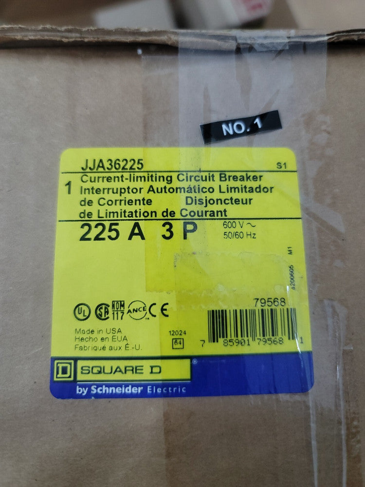 1 NEW Square D JJA36225 PowerPact I-Line Circuit Breaker