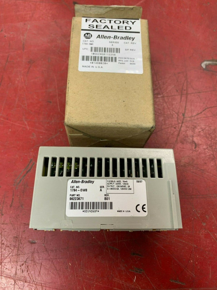 NEW IN BOX ALLEN BRADLEY FLEX I/O OUTPUT MODULE 1784-0W8 SERIES A 