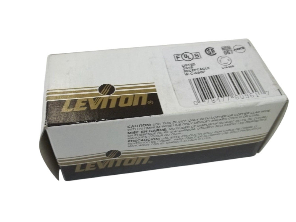 LEVITON 2710 3-P,4-W SINGLE LOCK REC. GROUND  NSMP
