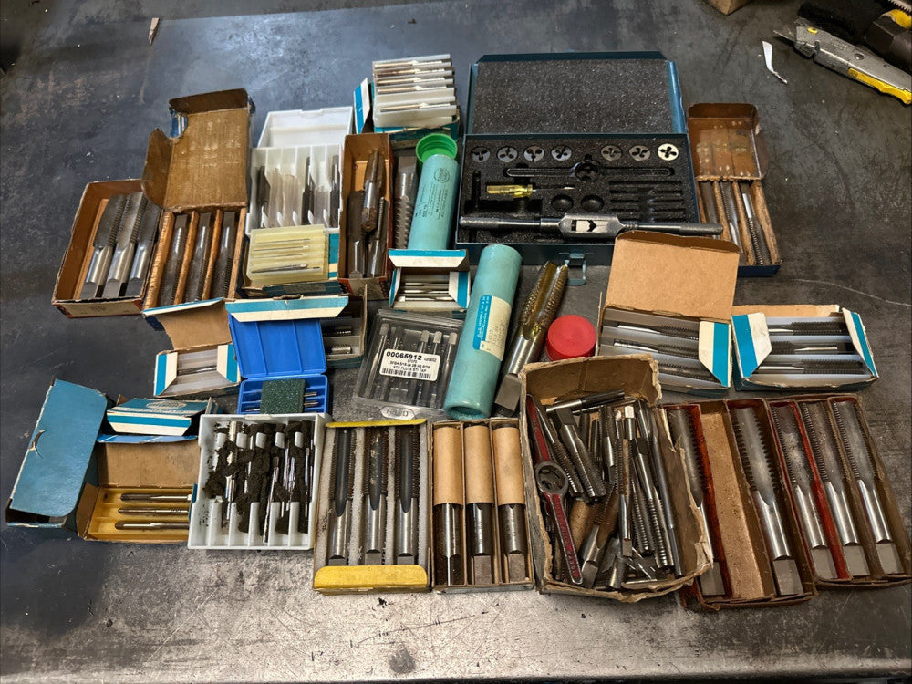 Greenfield Etc. Taps Lot Assortment Misc. Sizes Huge Lot 