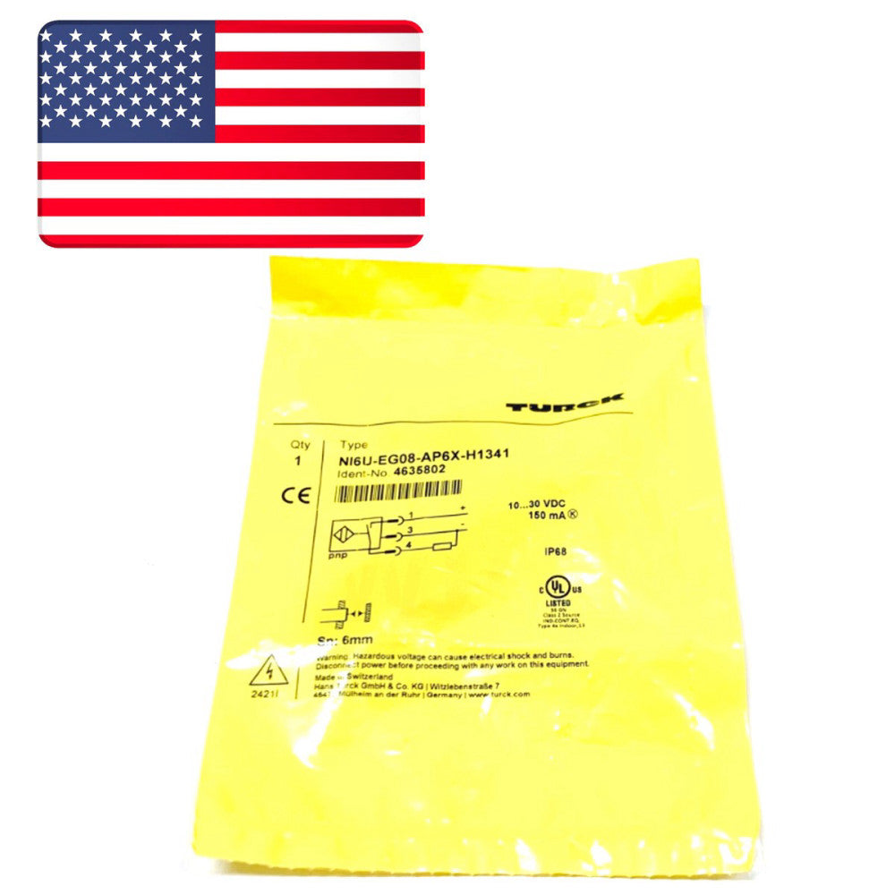 New In Box TURCK NI6U-EG08-AP6X-H1341 Proximity Switch Sensor - US Stock