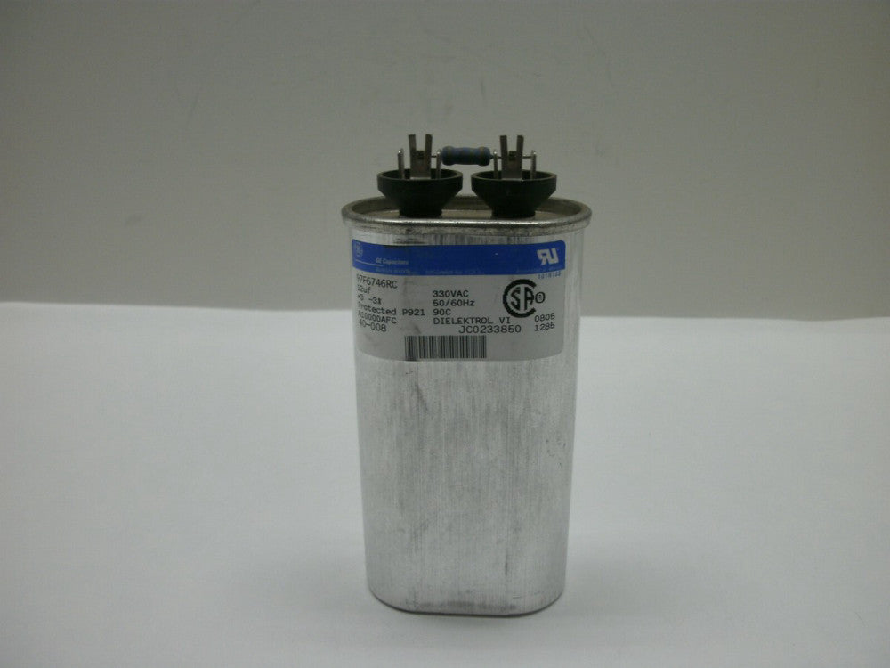 GENERAL ELECTRIC 97F6746RC CAPACITOR 12uf +3 -3%330 VAC 50/60HZ NEW NO BOX