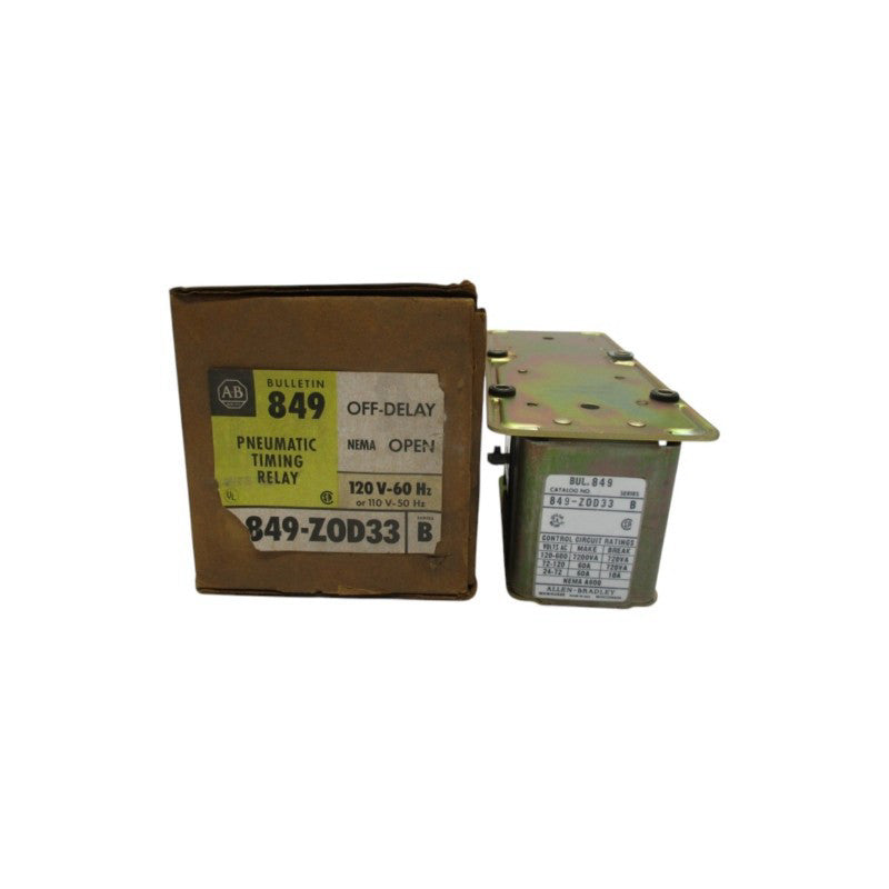 ALLEN BRADLEY 849-Z0D33 SER. B 110/120V (BR/WH) NSMP