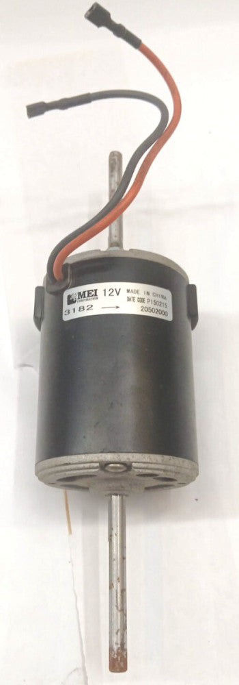MEI 12 VOLT MOTOR BLOWER 3182 20502000 DOUBLE SHAFT CLASS 6 REVERSIBLE ROTATION