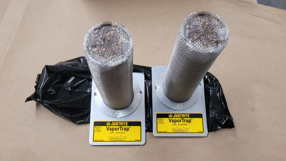 Lot Of 2 Justrite 29916 VaporTrap Safety Cabinet Magnetic Filters