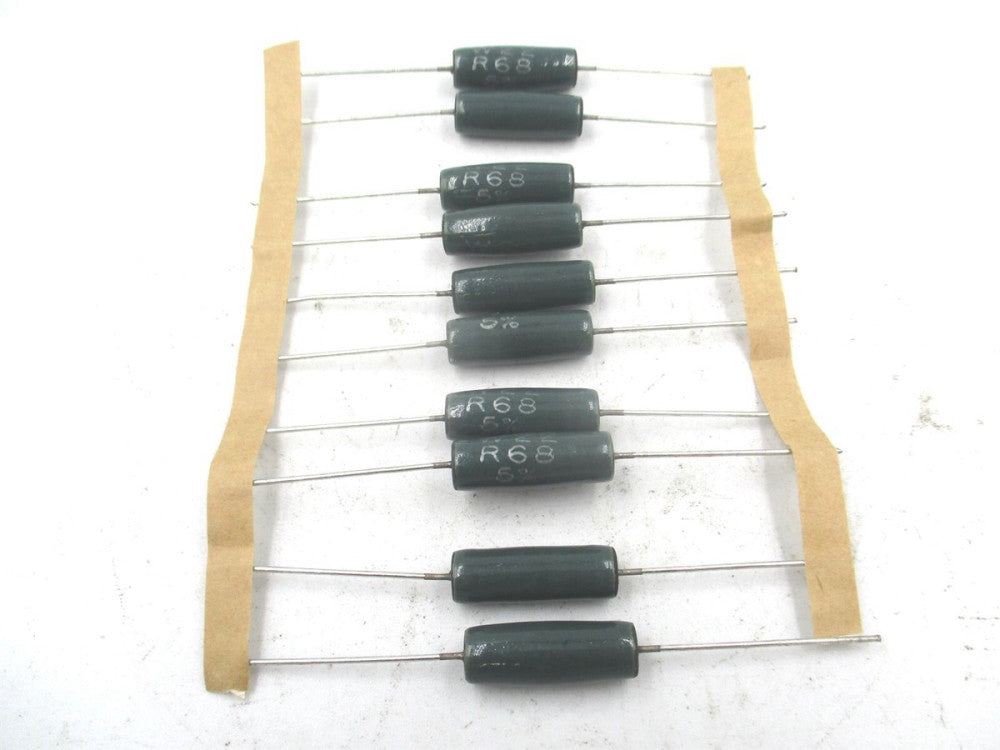 (287-4162) W22 R68 5% Wirewound Vitreous Enamel Resistor - Lot of 10