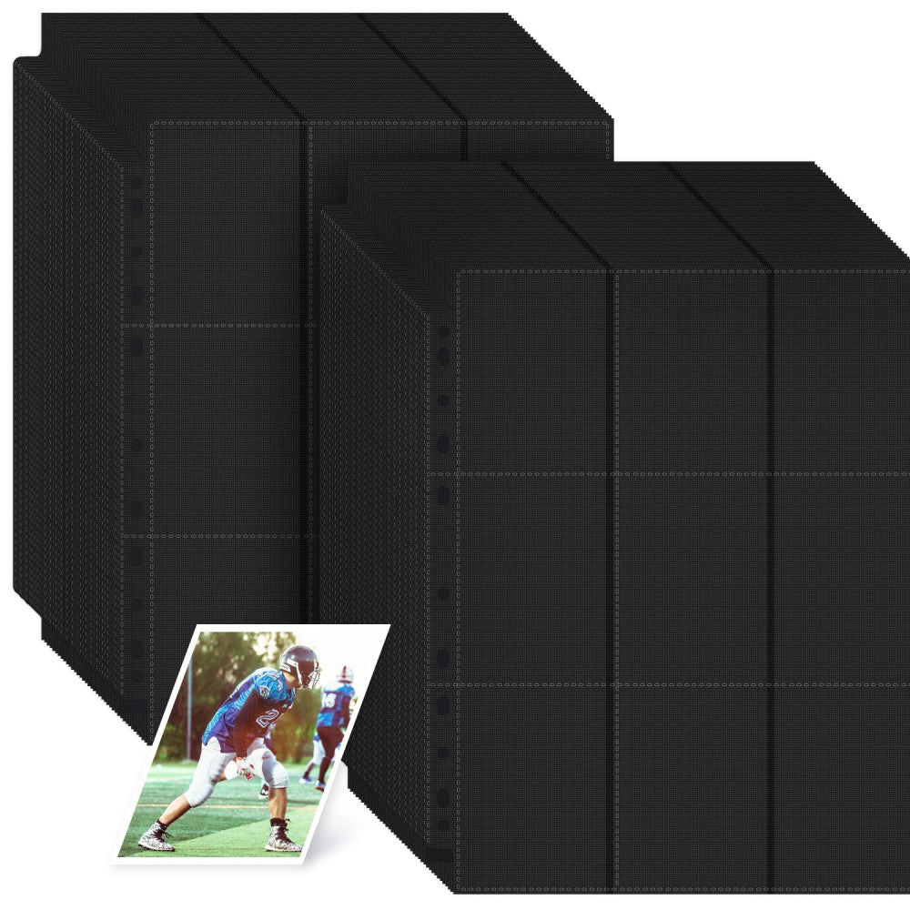 1800 Pockets Trading Card Sleeves Pages, Double-Sided Card Sleeves Binder She...