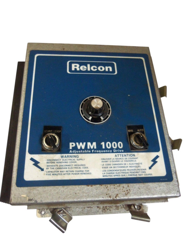 RELCON PWM 1000 VP1215 C ADJUSTABLE FREQUENCY DRIVE 1.5 HP UNMP