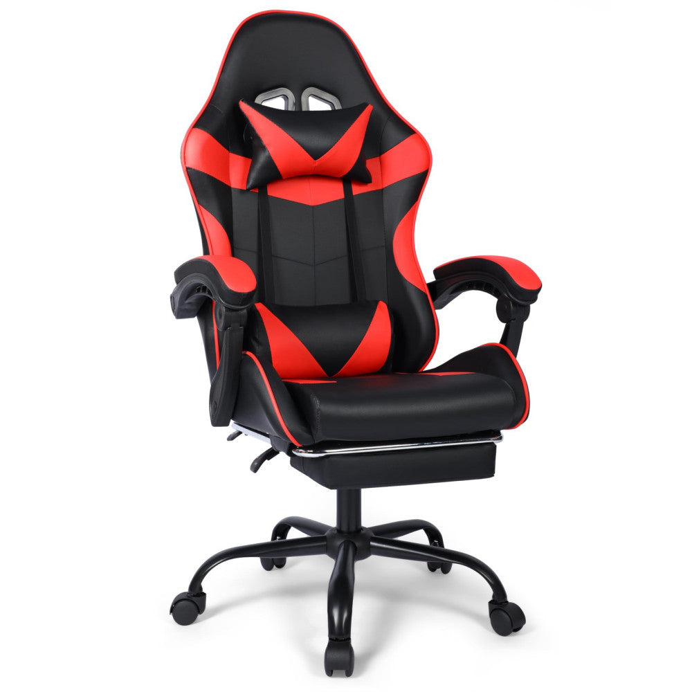 Gaming Chair, Ergonomic Computer Office Chair with Footrest and Lumbar Suppor...