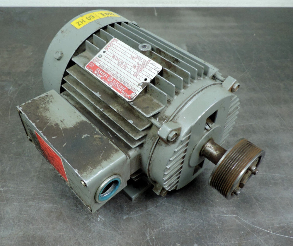 General Electric 5KR145AL377 Induction Motor 1 HP 1070 RPM 230/460 Volts