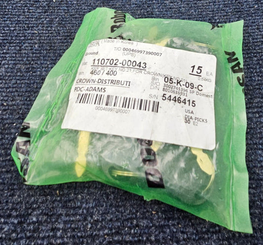 (QTY 15) Doosan 110702-00043 Key no.21 For Crow n Key no.01