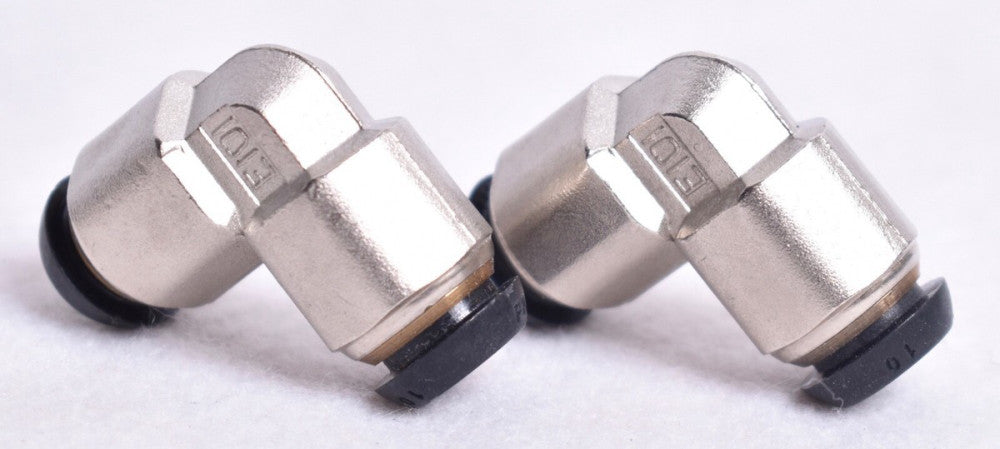 2 Count Parker Prestolok Pneumatic 90 Deg Elbows Tube-to-Tube 10mm EPB10