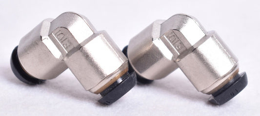 2 Count Parker Prestolok Pneumatic 90 Deg Elbows Tube-to-Tube 10mm EPB10