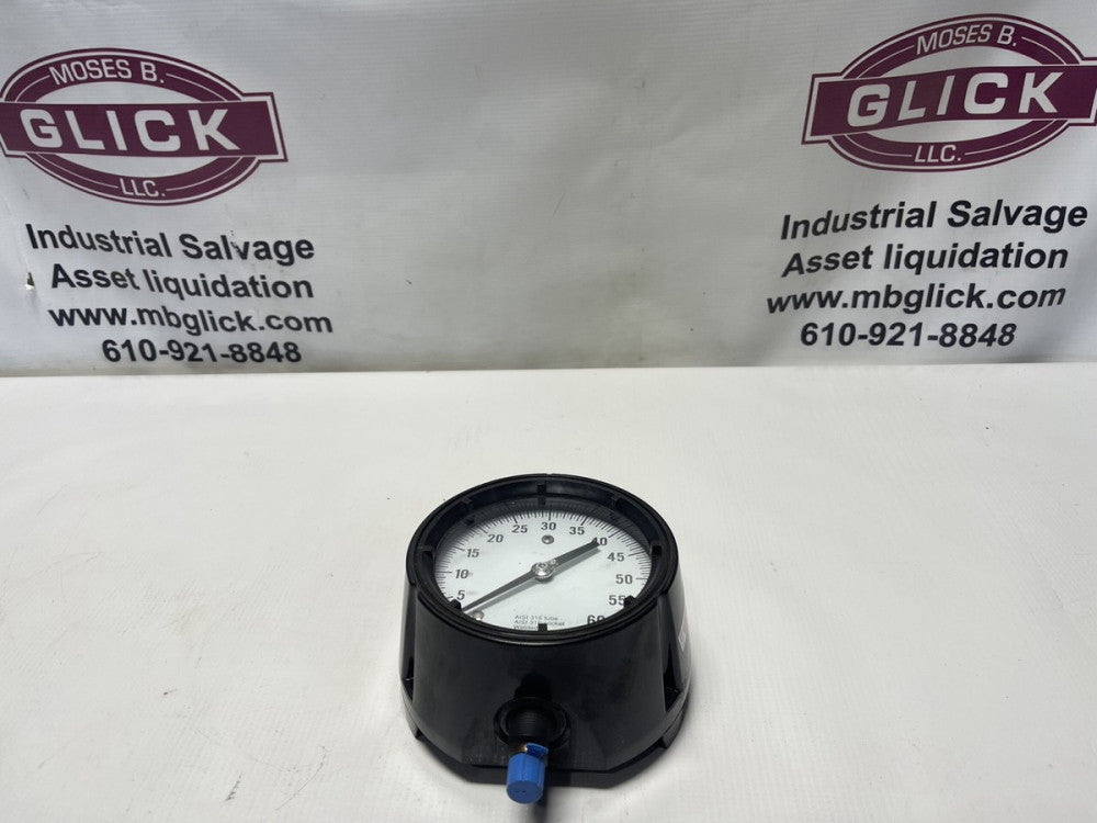 Ashcroft Duragauge 1279 0–60?PSI 4½? Phenolic Bourdon Tube Pressure Gauge – S...