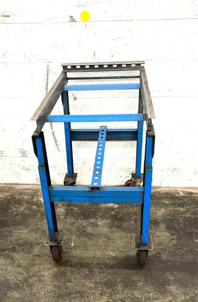 ROLLING CONVERYOR SECTION W/CASTER WHEELS LEGS ARE AJUSTABLE 16-3/8 TO 38"