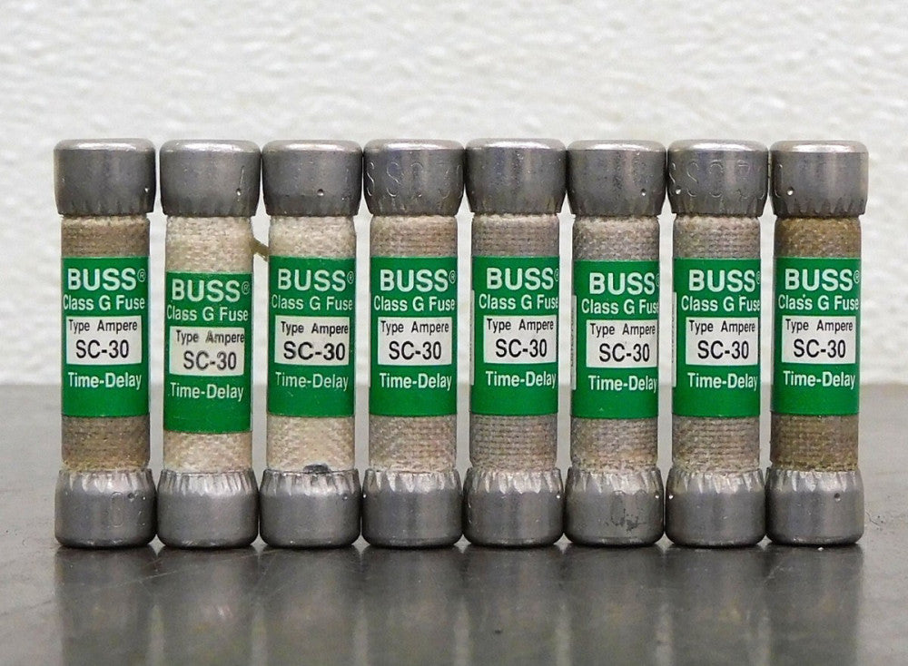 Cooper Bussmann - Fusetron SC-30 Dual Element Time Delay Fuse Lot of Eight (8)