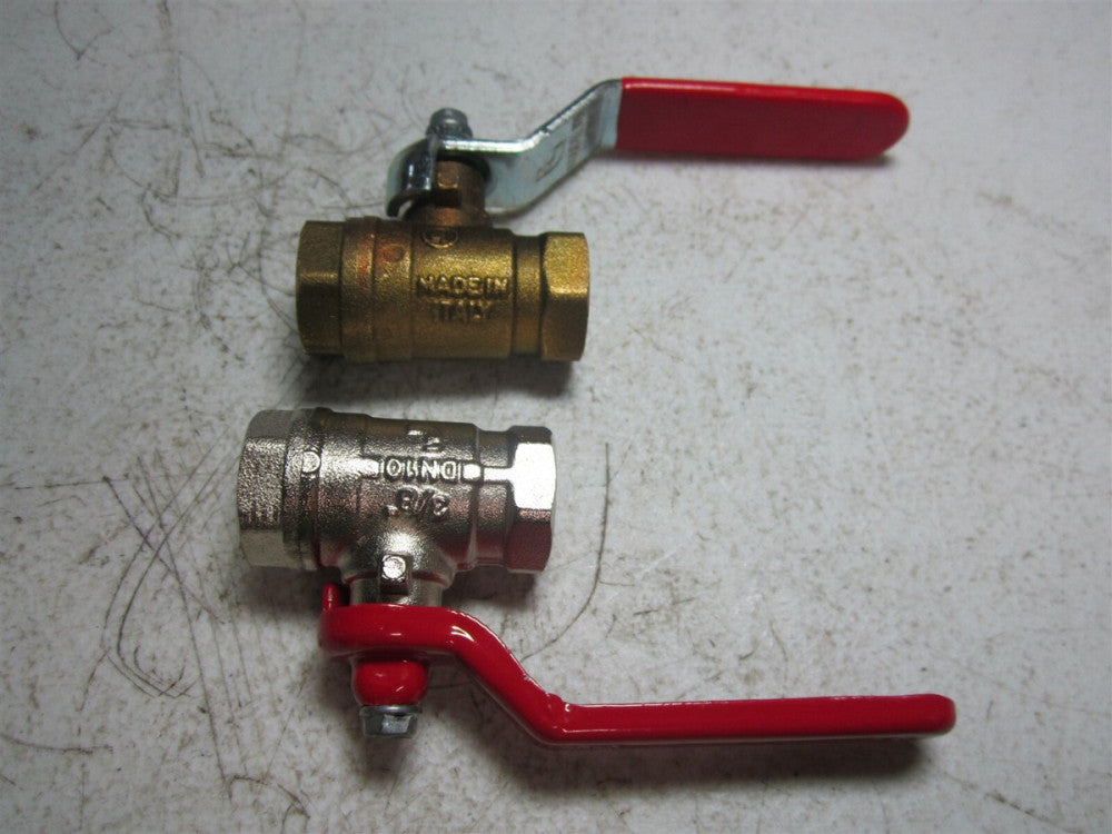 Coilhose Pneumatics (21106F) 3/8" Brass Chrome Ball Ball Valve - Pack of 2