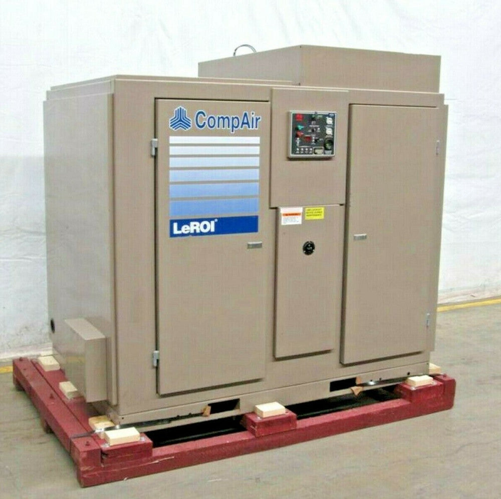 CompAir LeROI Model WE60SSIIAQH air cooled, rotary screw, air compressor