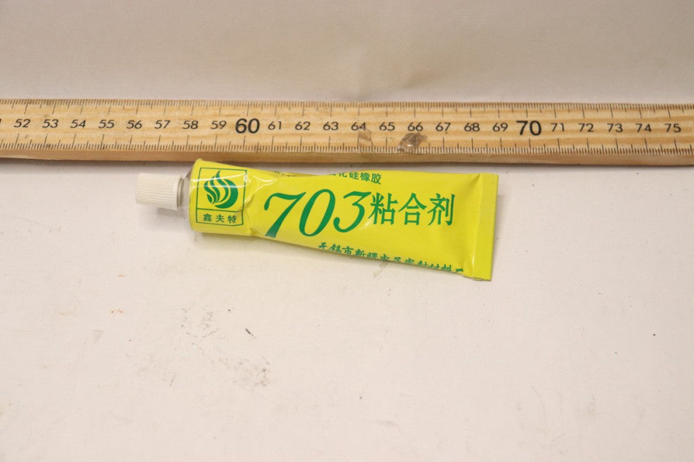 703 Curing Adhesive Sealant Glue Silver Stainless Steel Silicone Rubber 