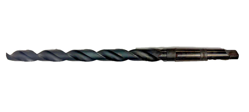 UNBRANDED #3 MORSE TAPER SHANK DRILL BIT, SPIRAL 2 FLUTE, OAL 16-3/4