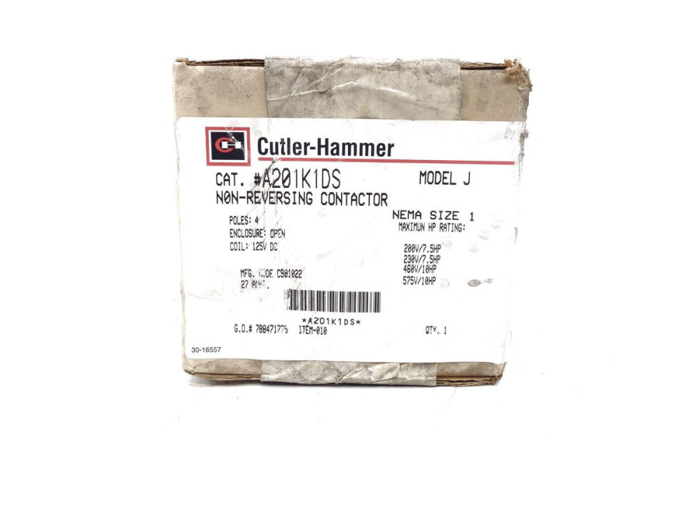 CUTLER HAMMER A201K1DS 125VDC NSFS