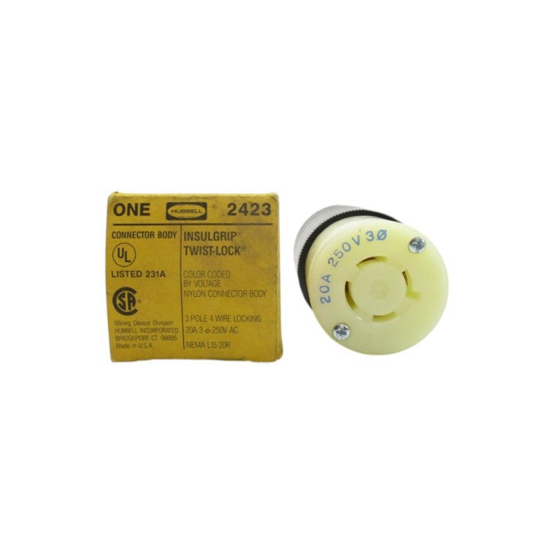 HUBBELL 2423 250VAC 20A NSMP