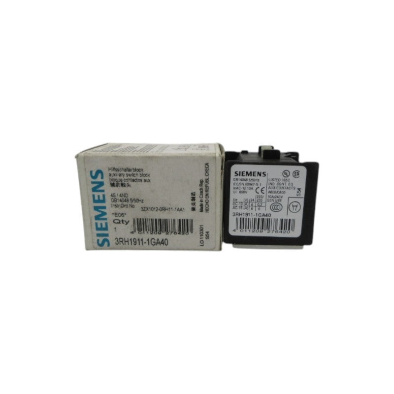 SIEMENS 3RH1911-1GA40 NSMP