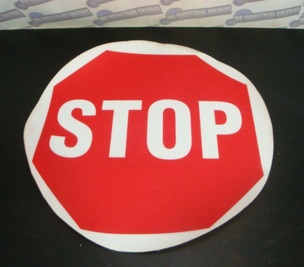 (NEW) Large 17" STOP Floor SIGN with GRIP NON-SLIP SURFACE, FLOOR "STOP" SIGN
