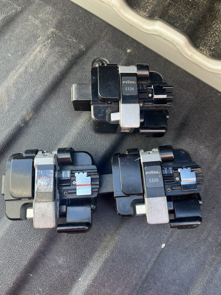 Fitel S326 Optical Fiber Cleaver LOT of 3 Used Free Shipping